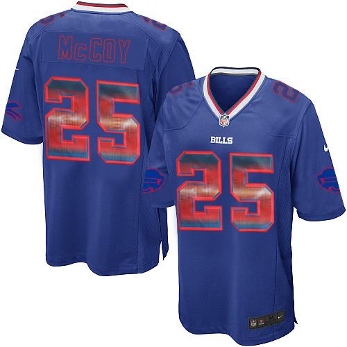 Nike Bills #25 LeSean McCoy Royal Blue Team Color Men's Stitched NFL Limited Strobe Jersey - Click Image to Close